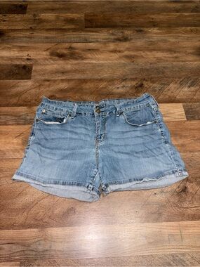 Levi's Light Blue Washed Denim Shorts